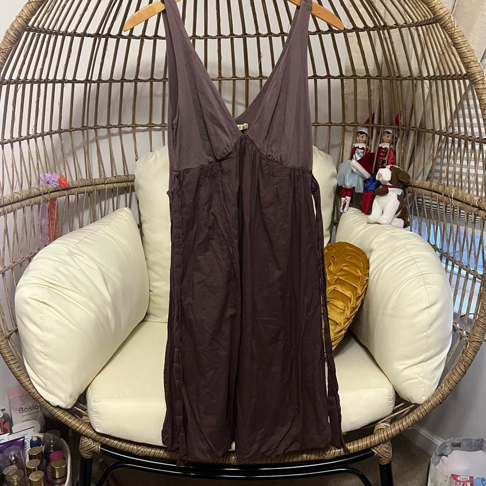 velvet brown dress